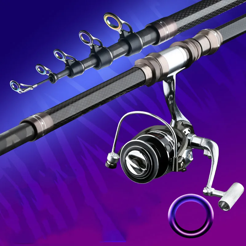 Caña de pescar telescópica Olta, caña de pescar ultraligera y dura, de 2,1 m-4,5 m - imagen 4