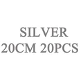 Silver 20cm 20pcs