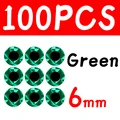100pcs 6mm Green