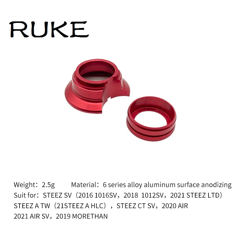 Ruke 1 pieza nueva rueda de gota de agua accesorios de reacondicionamiento anillo decorativo según la placa opciones de Color 2,5 g/pc traje para carretes Daiw - imagen 2