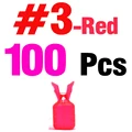 No3 Red 100Pcs