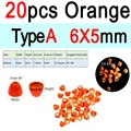 20 Orange 6x5mm A