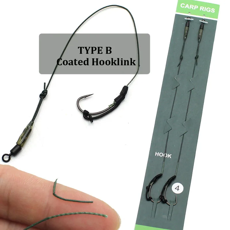 Aparejos de Pesca de carpa, accesorios de equipo de Pesca, tamaño del anzuelo de Pesca 2 #4 #6 #8, 2 uds. - imagen 3