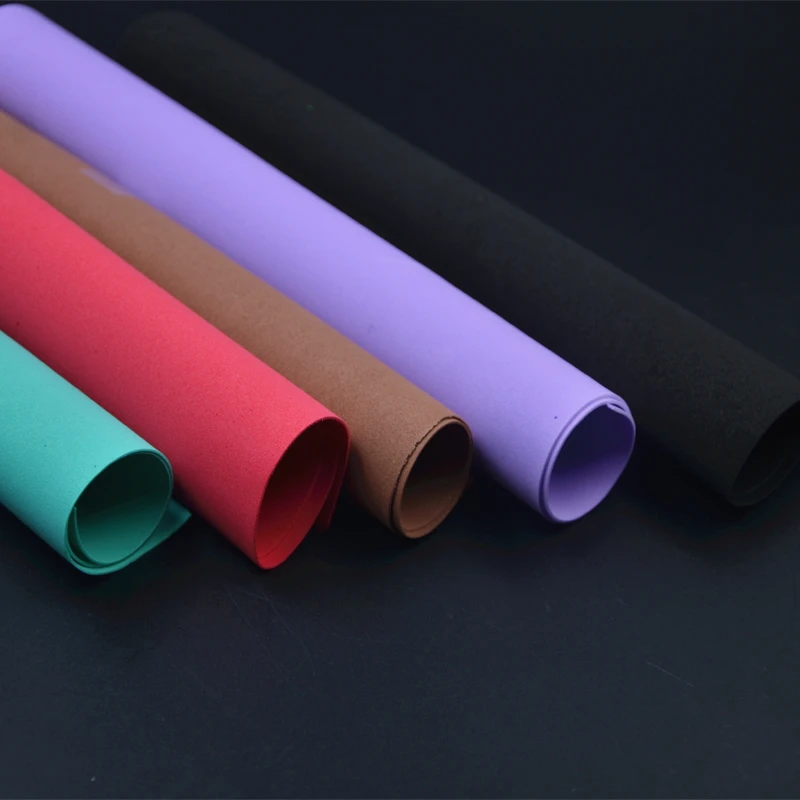 Espuma EVA para atar moscas, espuma de papel duradera de alta densidad, 10 colores, 5 unids/lote por paquete, 1mm - imagen 4