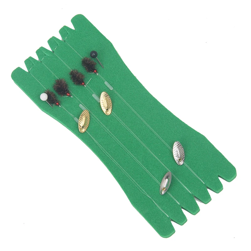 Juego de anzuelos de pesca con mosca, cebos giratorios con púas de carpa, insectos, grupo de línea de pesca - imagen 2