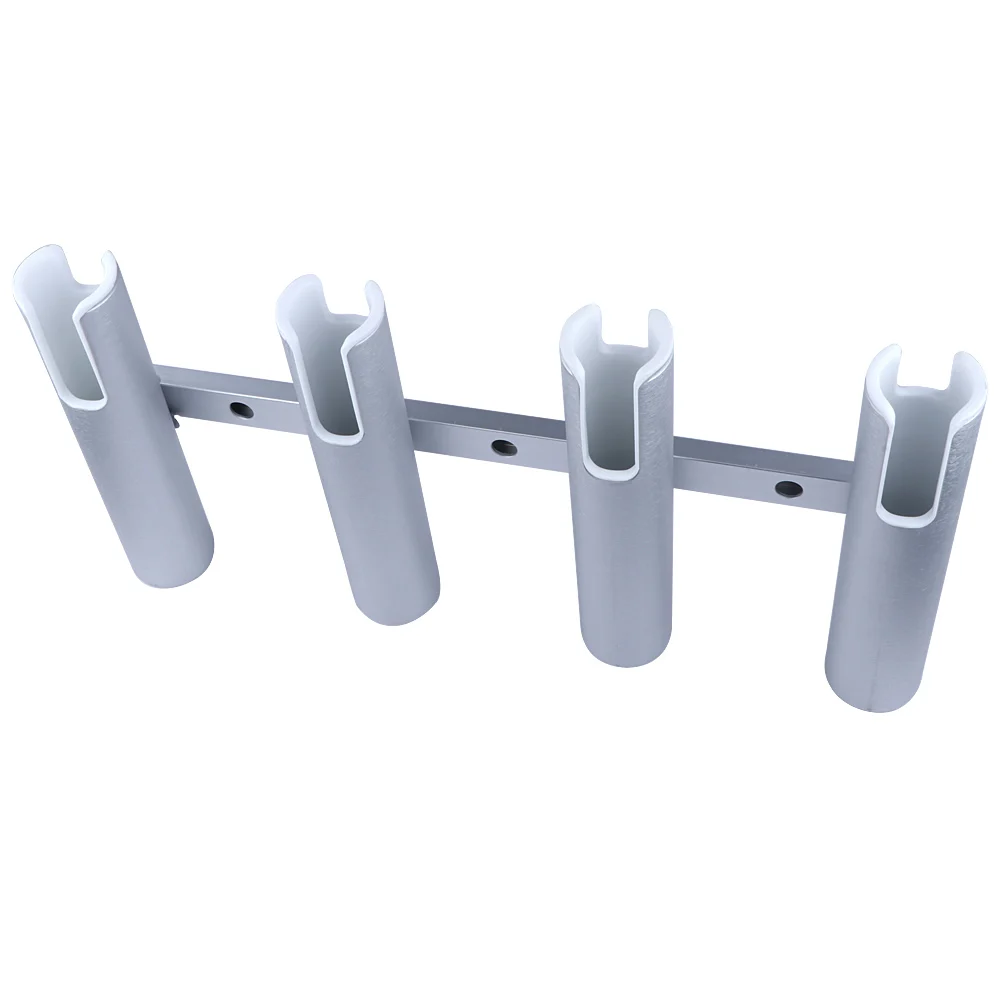 Soporte de caña de pescar para barco, accesorios marinos, 4 tubos de enlace, soporte de varilla de aluminio para yate marino