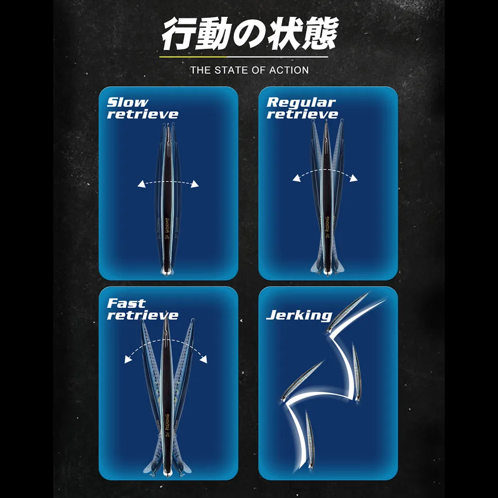 Señuelo de pececillo de pesca de mar D1, 190mm, 36g, profundidad de hundimiento de curricán, 0,6-0,9 m de largo, Jerkbait, Wobblers de agua salada para Barabass, atún, Barracuda - imagen 5