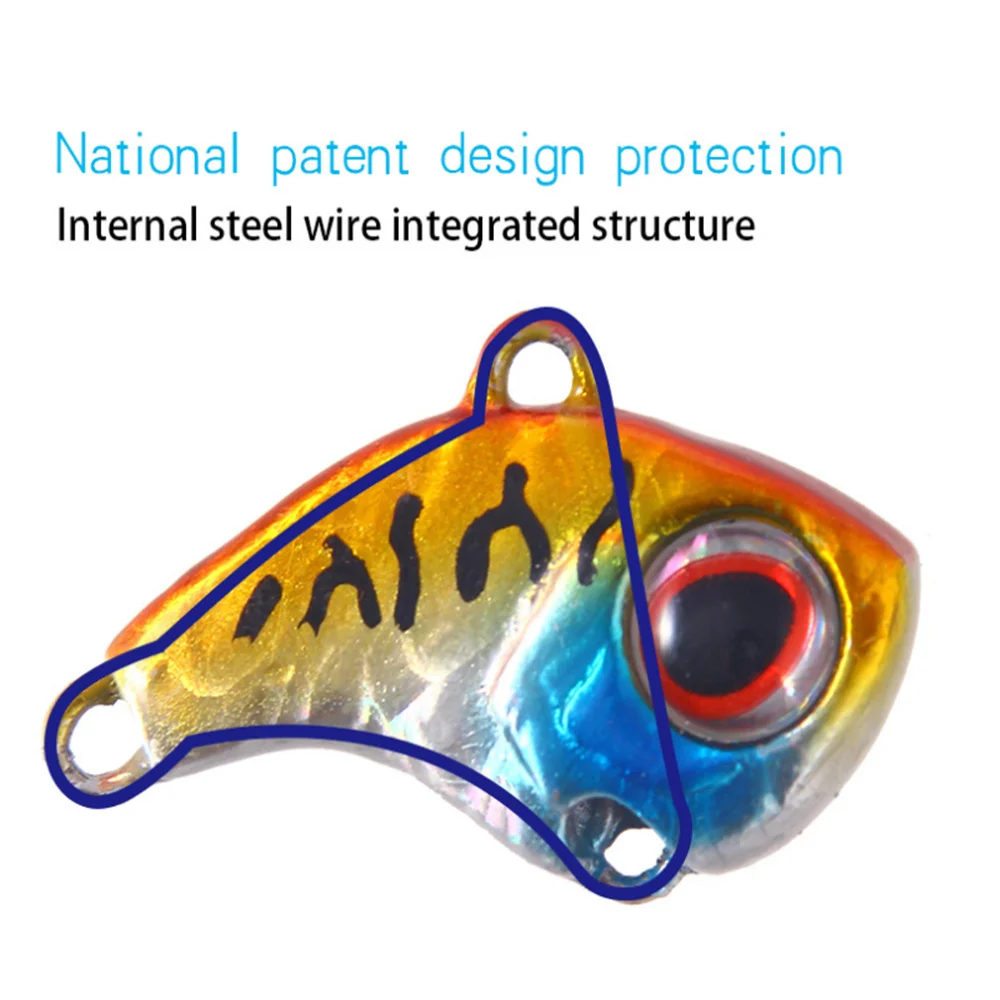 Señuelo de pesca de Metal VIB, 1 piezas, vibración 9g, 13g, 16g, 22g, cebo duro Artificial de invierno, Lucio, Wobblers, Crankbait, aparejos de pesca - imagen 2