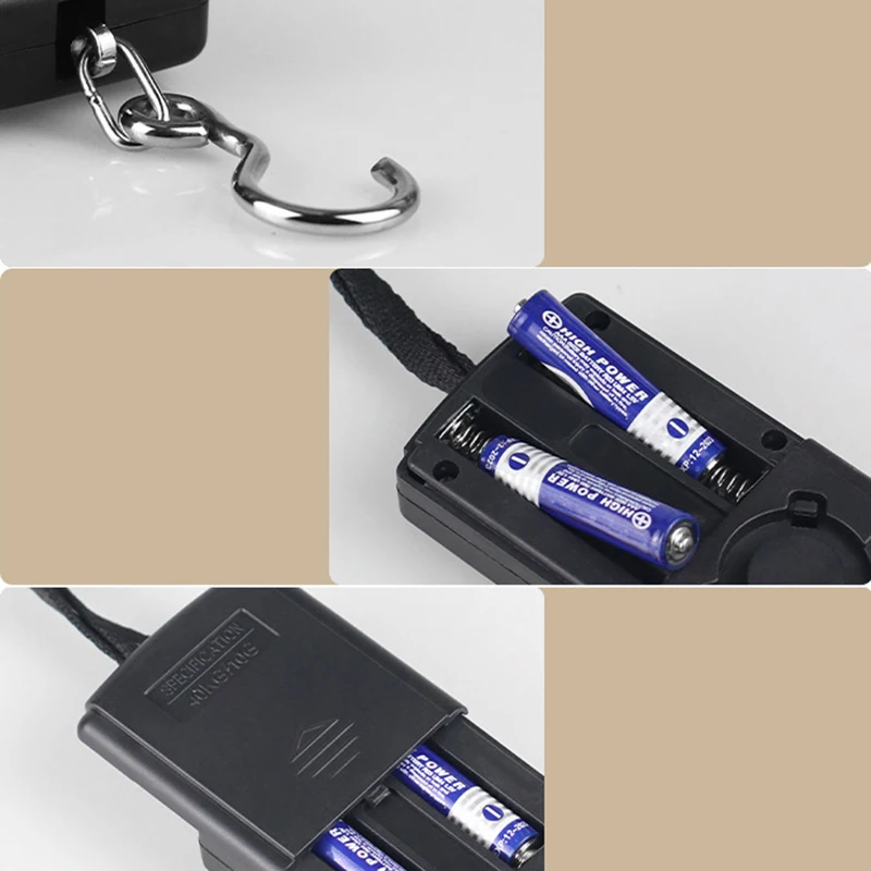 Báscula colgante portátil de 40Kg y 10g, balanza Digital con retroiluminación, electrónica, de bolsillo para viaje, herramienta de pesas - imagen 4