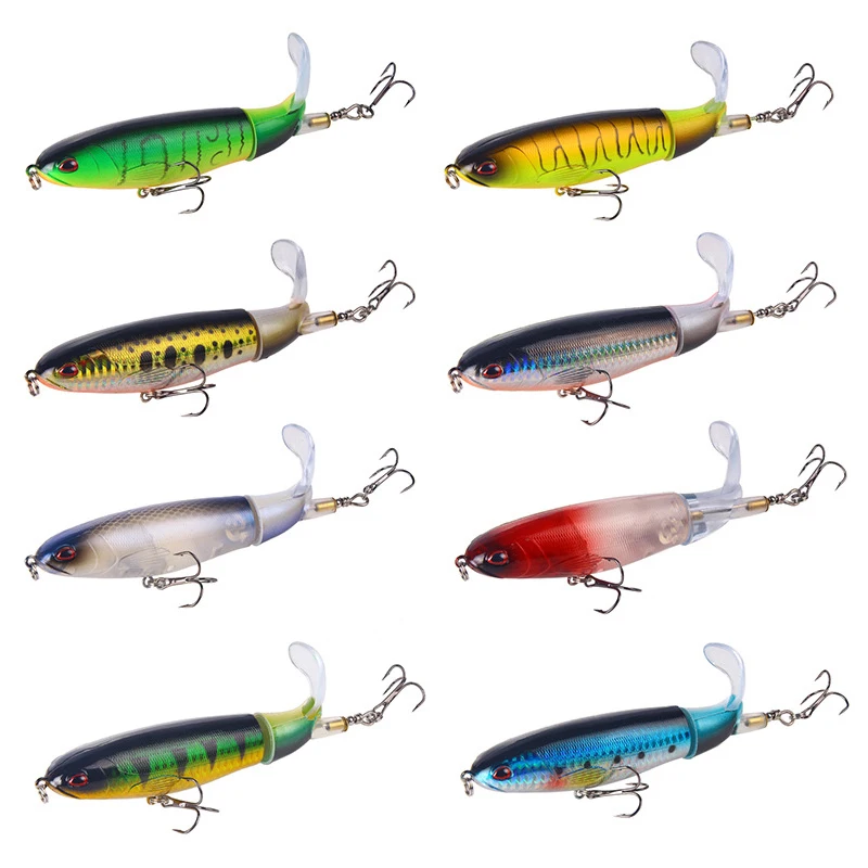 Whopper Plopper 13/15/35g Swimbait señuelo duro VIB Jig Spin cebo pesca cola giratoria aparejos de pesca Topwater cuchara de mar para Lucio - imagen 4