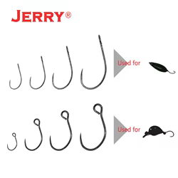 Jerry-cuchara de Pesca de trucha con área de un solo gancho, Spinner con brillos, cebo de plástico duro, Wobber, accesorio de agua dulce, enchufe, anzuelo de Pesca