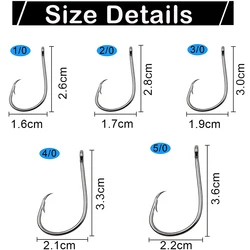 Anzuelos Circle Hook 9/0 – Acero alto carbono para bagre