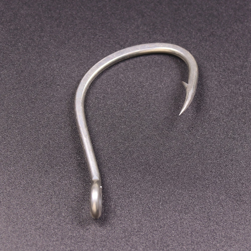 Anzuelos de agua salada antioxidantes chapados en estaño brillante, anzuelo compensado con púas de acero rico en carbono, anzuelo de señuelo de Jigging de gran asistencia, 10 Uds. - imagen 2