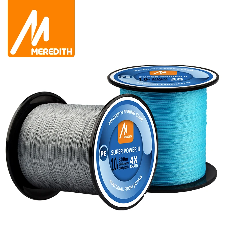 MEREDITH-sedal de pesca de PE trenzado de 4 hebras, multifilamento suave para pesca de carpa, agua salada y agua dulce, 1000m, 15-80lb - imagen 4