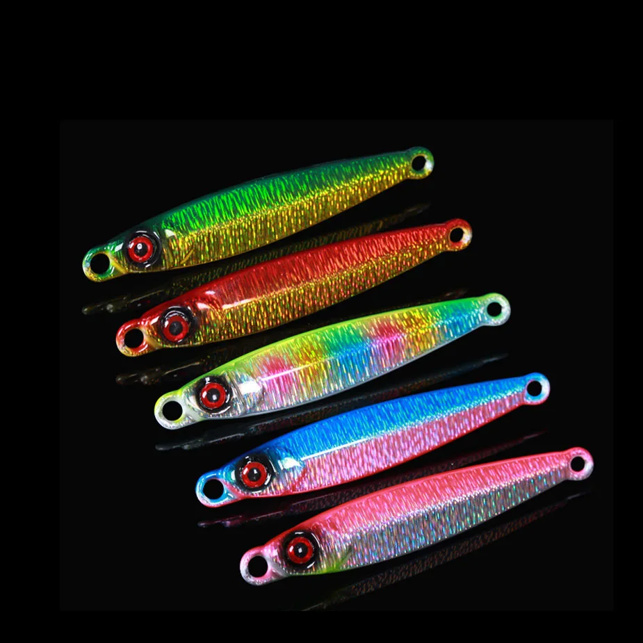 TOMA-SEÑUELOS duros de Metal para pesca en el mar, cebo Artificial de tungsteno, Jigging, fundición VIB, 1 piezas - imagen 4