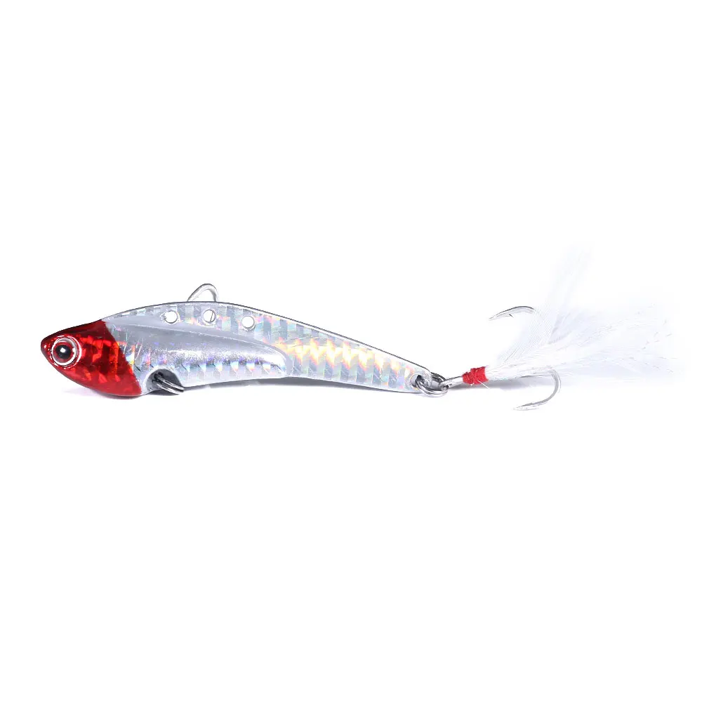 Señuelo de pesca de Metal con láser VIB, anzuelo Crankbait de pesca con mosca, cuchara de vibración, Spinner, aparejos de cebo de hundimiento, 20g, 30g, 40g, 1 pieza - imagen 3