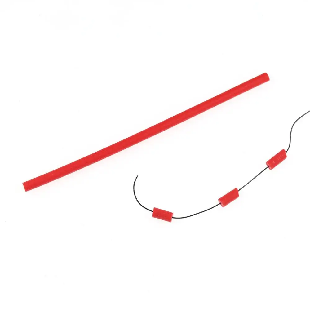 Bimoo-Palo Flotador para pesca de agua salada, aparejo de tubo de aparejo, 100 unidades/10 paquetes, rojo, amarillo, blanco, espuma semisuave - imagen 4