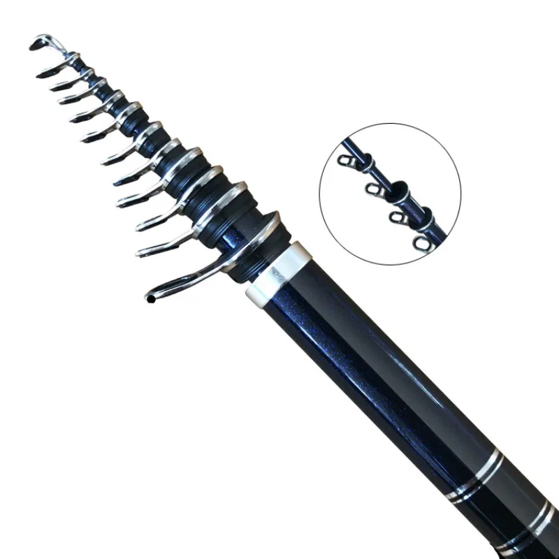 Caña de pescar giratoria de carbono, alimentador de carpa Olta, palo telescópico Angeln, 0,6 #0,8 #1,2 #2 #, 1,5 # - imagen 4