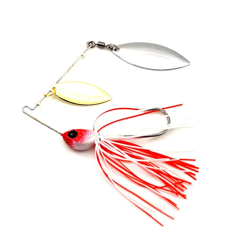 Señuelo de pesca Buzz, 12g, 18g, cebo giratorio, compuesto, señuelo Artificial, plantillas con cabeza de Metal, cucharas de rotación, 1 pieza en oferta - imagen 4