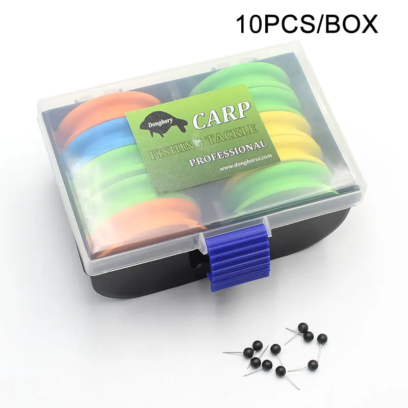 Accesorios de pesca de carpa Chod Zig Rig Bin Box + 10 enrolladores EVA Kit de caja de aparejos para pesca de carpa - imagen 5