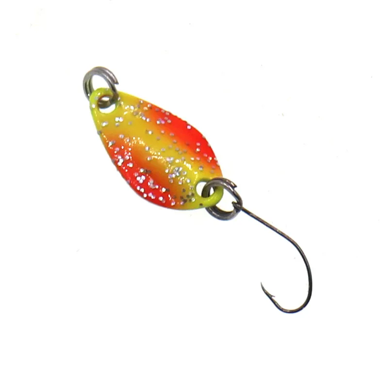5 uds 1,3g cuchara giratoria de Metal señuelo de pesca de trucha cebo duro lentejuelas ruido Paillette cebo Artificial pequeño spinner de lentejuelas duras - imagen 3