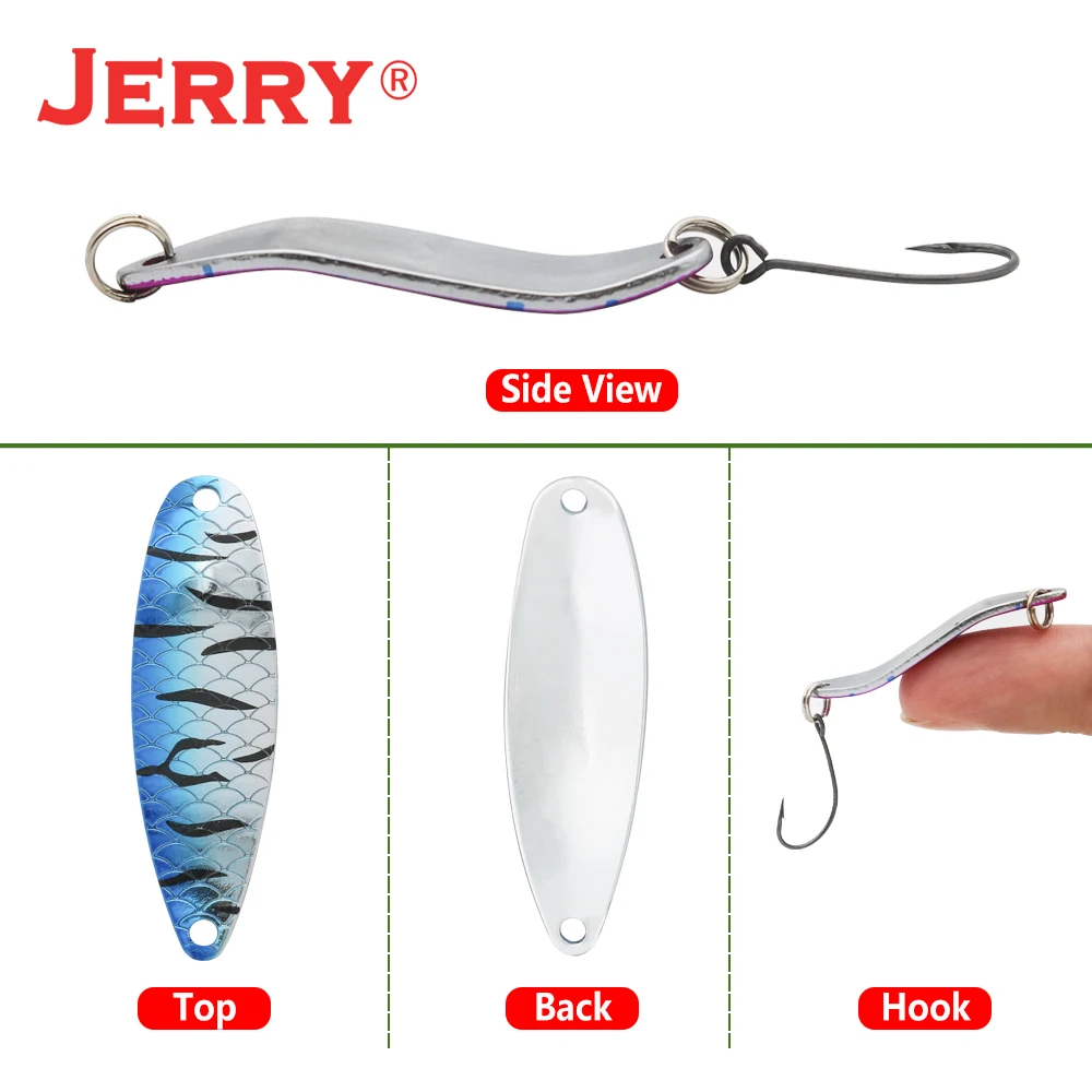 Jerry Cancer-señuelo de Pesca giratorio, cuchara de Metal para buceo profundo, percha de trucha brillante, lubina - imagen 2