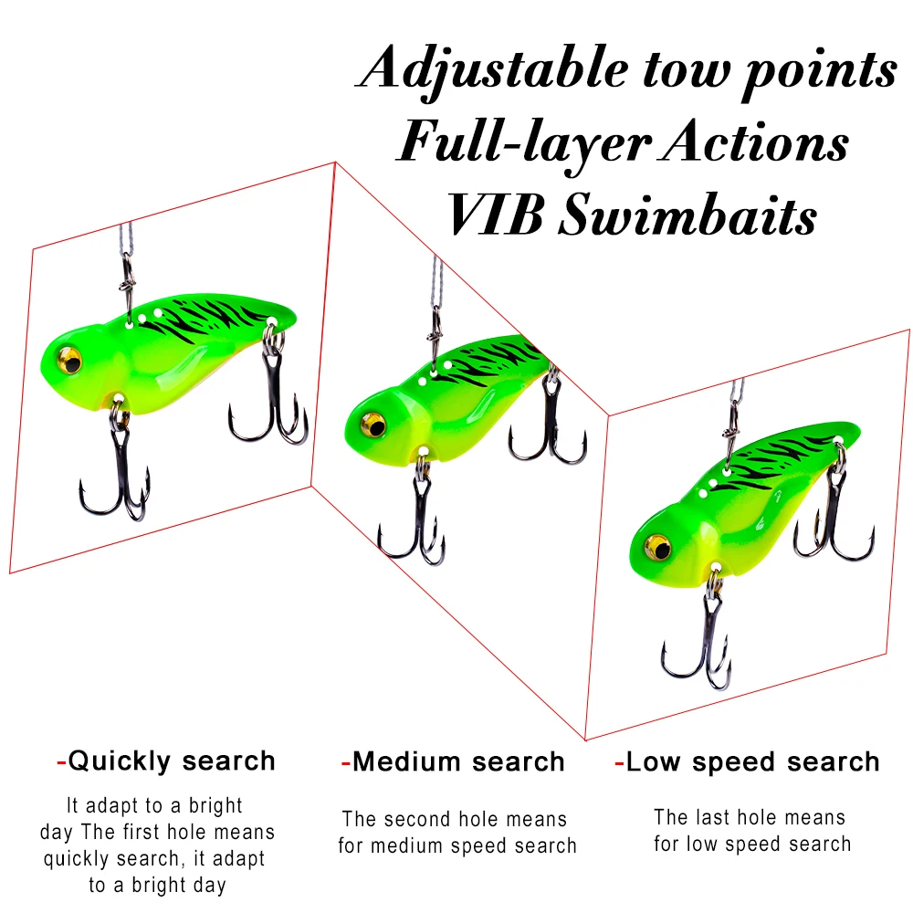 Proberos-señuelo de pesca 5G-8G-14G-20G, cebo duro grande con ganchos, 6 colores, 5 unids/lote - imagen 5