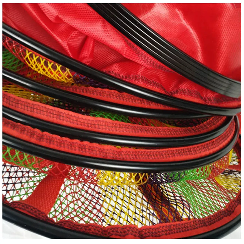 Lawaia-aparejos de pesca plegables con revestimiento de pegamento, jaula de red de pesca, colorida, malla pequeña, línea de nailon, accesorios de pesca de secado rápido - imagen 2