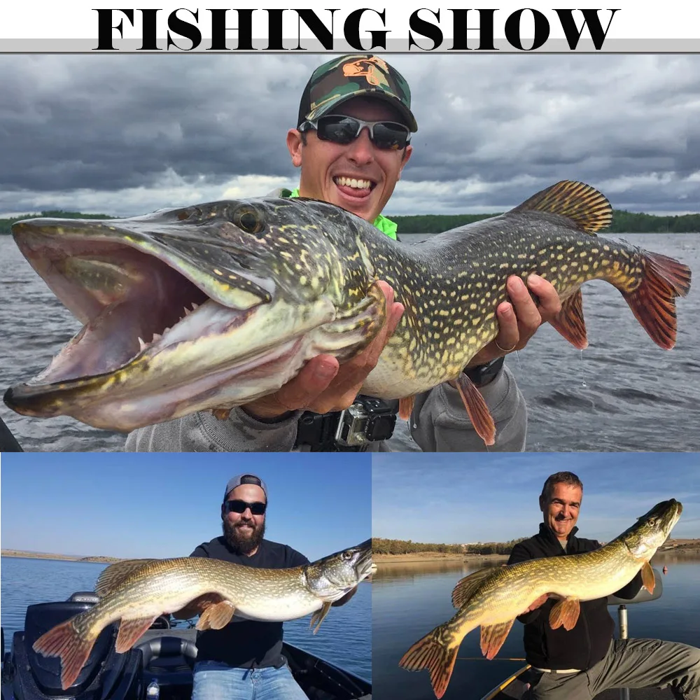 Spinpoler-cebo de plástico blando de 3 articulaciones, Swimbait con cola de paleta para natación, 16cm, 22cm, Lucio, lubina, Muskie, cola grande en T, Señuelos de Pesca blandos - imagen 5