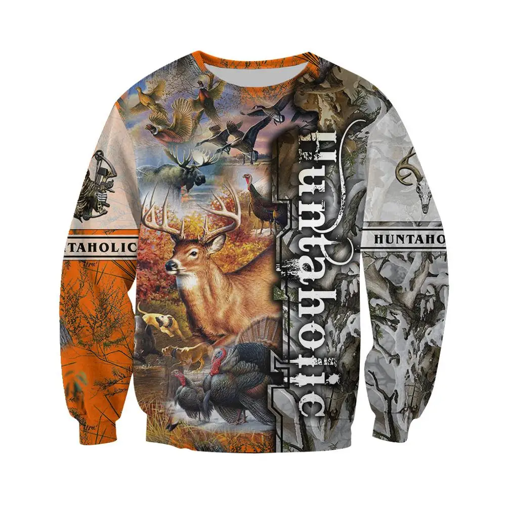 Sudadera camuflaje caza KJ054 – Estampado 3D animal para hombre - imagen 4