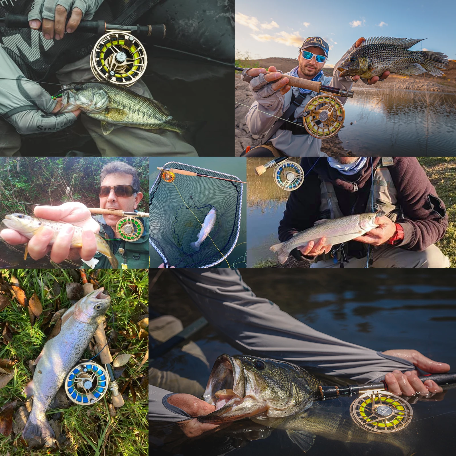 Carrete de pesca con mosca endurecido y ligero Maximumcatch AVIDPRO 3-9wt, carrete de mosca resistente de aluminio 6061T6 mecanizado CNC físico