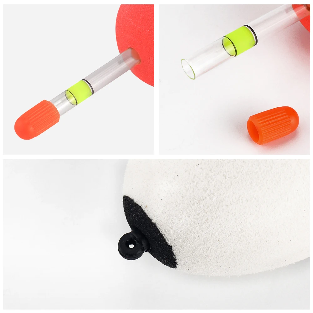 TIANNSII 5 uds flotador de Pesca de espuma EVA Bobber de Pesca flotador de Pesca de Mar Bobber 10g-60g flotadores palos aparejos de Pesca - imagen 4