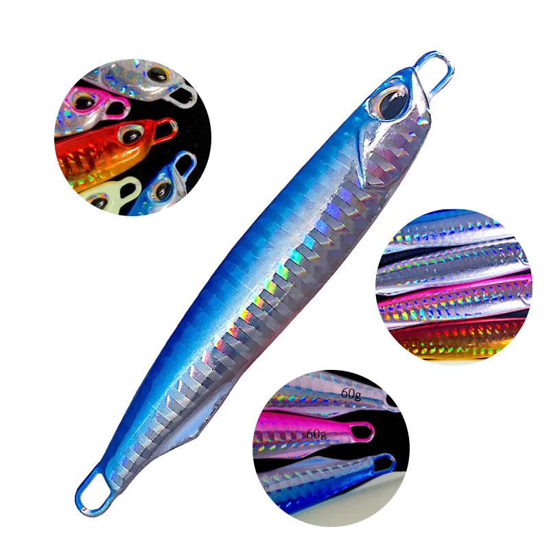 TEASER J65 14g 28g 40g 60g 80g Micro Shore Casting cuchara de Metal plantilla de hundimiento lento señuelo carpa lubina pesca en mar accesorio Crankbait - imagen 4