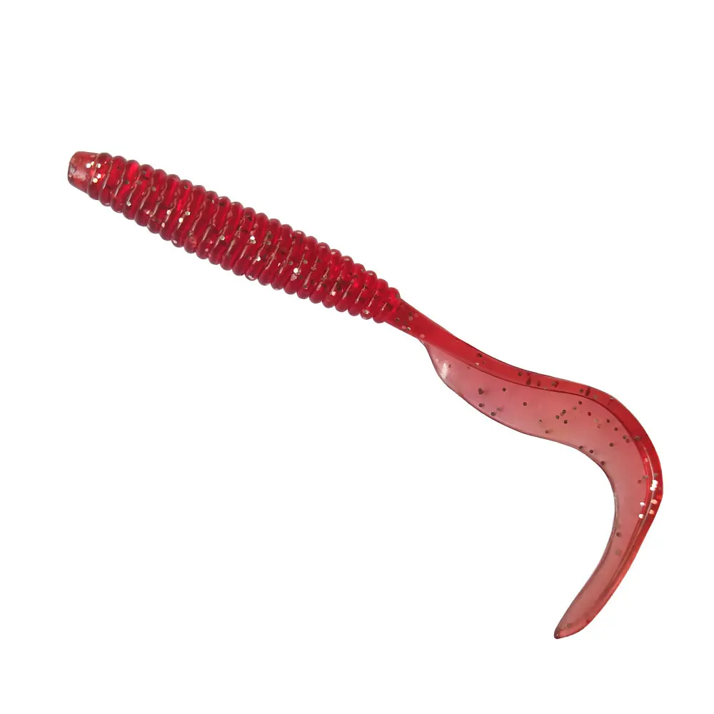 Balleo 6 uds/señuelo suave de cola larga 3g/12cm señuelo de pesca gusano Wobbler Jigging cebo Artificial suave - imagen 4