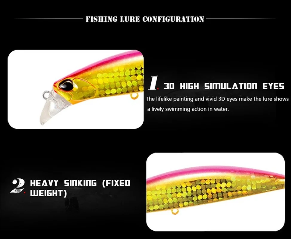 Señuelo De Pesca De pececillos, cebo De Pesca Artificial, peso 30g/95mm, aparejos De invierno, señuelos De agua salada, artísticos De Pesca Isca, 2021 - imagen 4