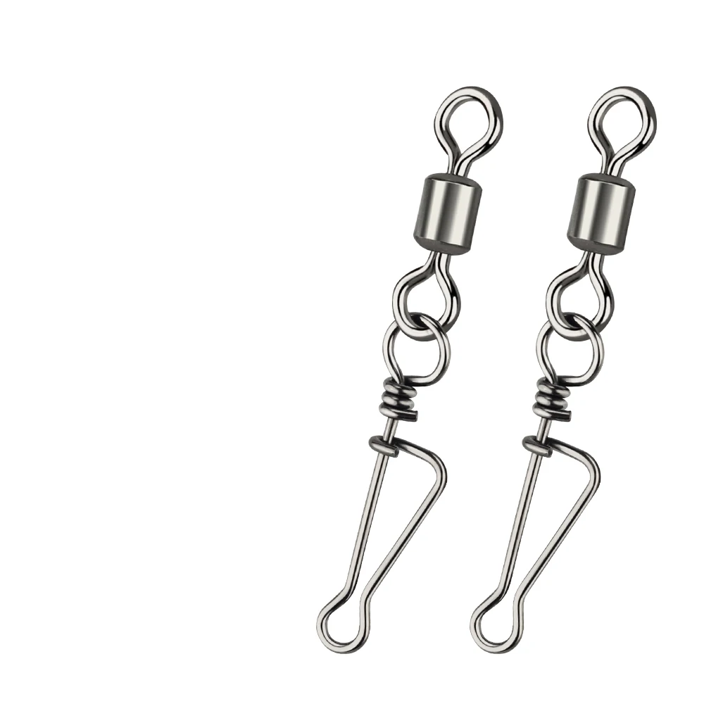 TIANNSII-30 piezas de pesca giratoria con broche italiano, Conector de pesca MS + YDL, ganchos de bloqueo de costa, señuelo, accesorios de pesca - imagen 5