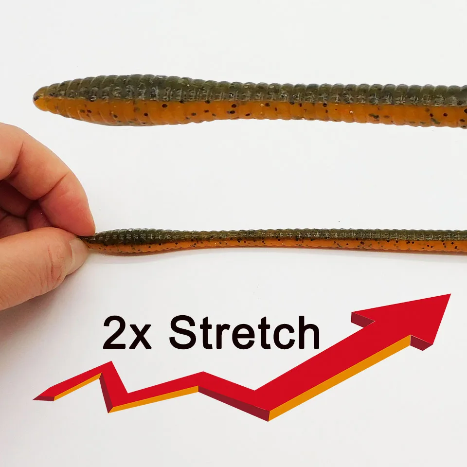 ESFISHING-cebo de gusano suave para lubina, palo salvaje de 155mm y 11g, palo de Pesca Artificial de silicona, aparejos de señuelo para lubina - imagen 4