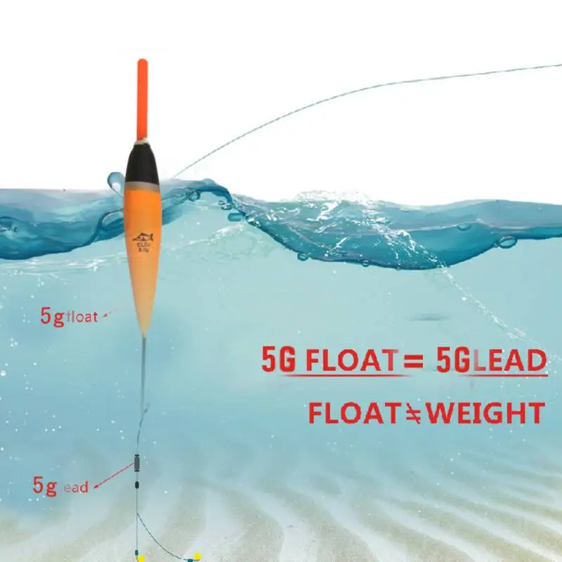 10 Uds 5g flotador de pesca Bobbers nocturnos boya luz carpa roca brillante Balsa madera visión Fir flotador accesorios de pesca productos de pesca - imagen 5