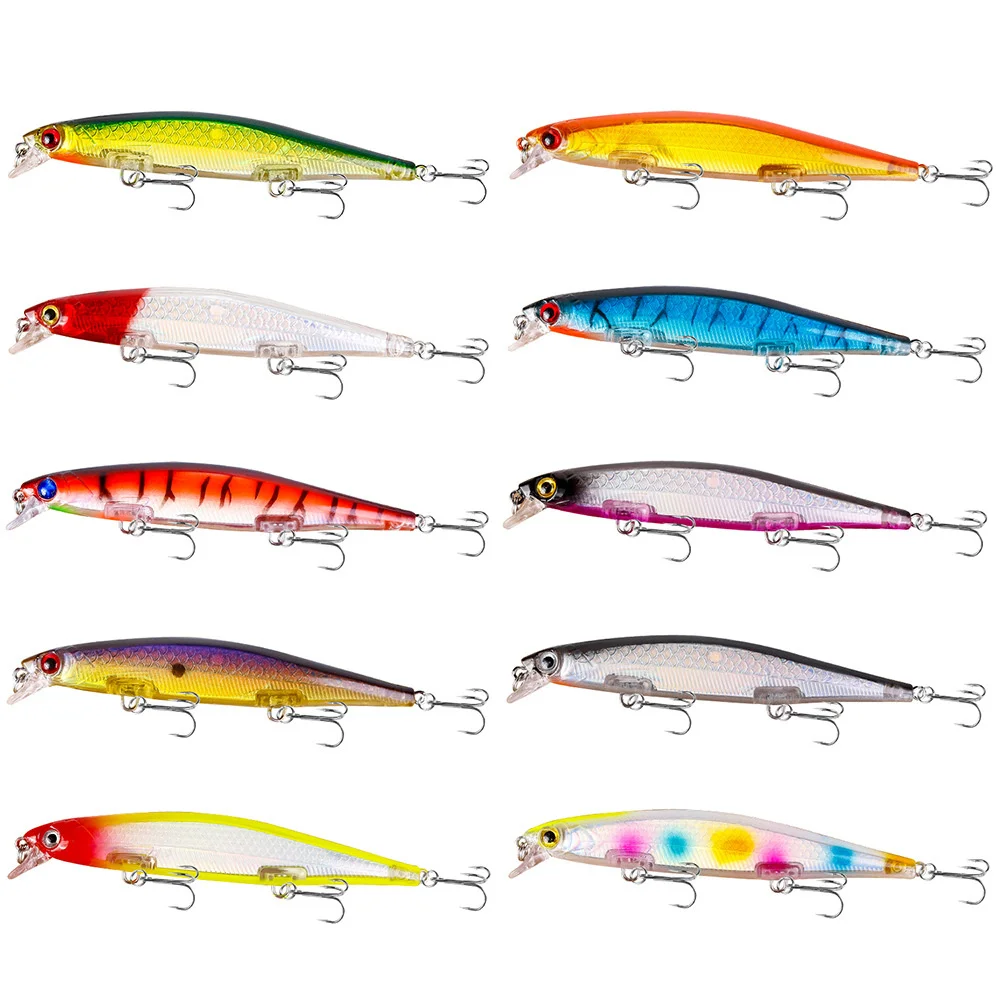 Señuelos de pesca Topwater Minnow, cebos duros tipo lápiz, 11cm/13g, señuelos de pesca artificiales, aparejos de pesca Wobblers de alta calidad - imagen 2