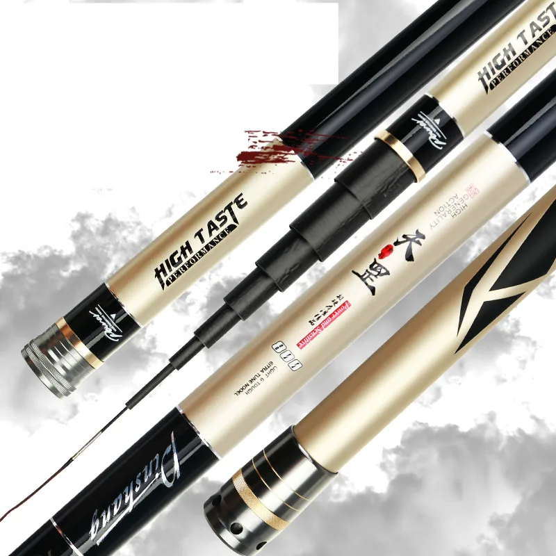 Caña de pescar superdura de fibra de carbono, aparejo de pesca de sección larga, 8/9/10/11/12/13/14/15m - imagen 3