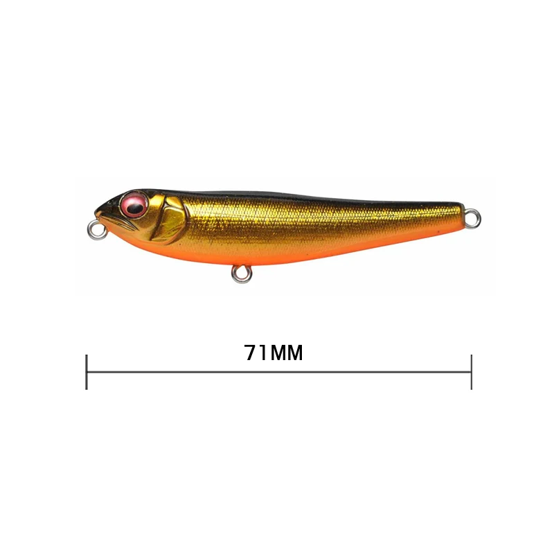 Señuelo de pesca flotante, cebo duro Artificial, 71mm, 7g