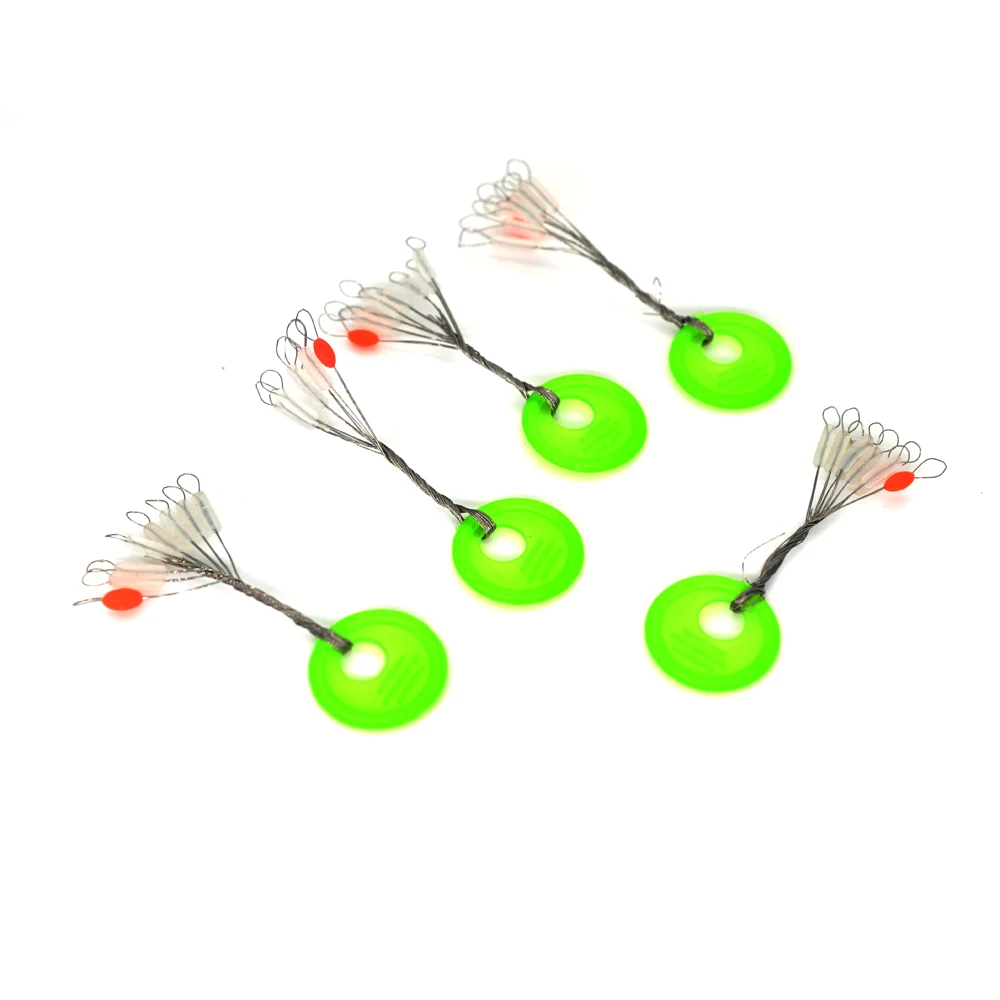 MNFT-tope de pesca cilíndrico flotador, tapón de goma transparente, Conector de frijol espacial, accesorios de línea de pesca, 100/800 piezas - imagen 5