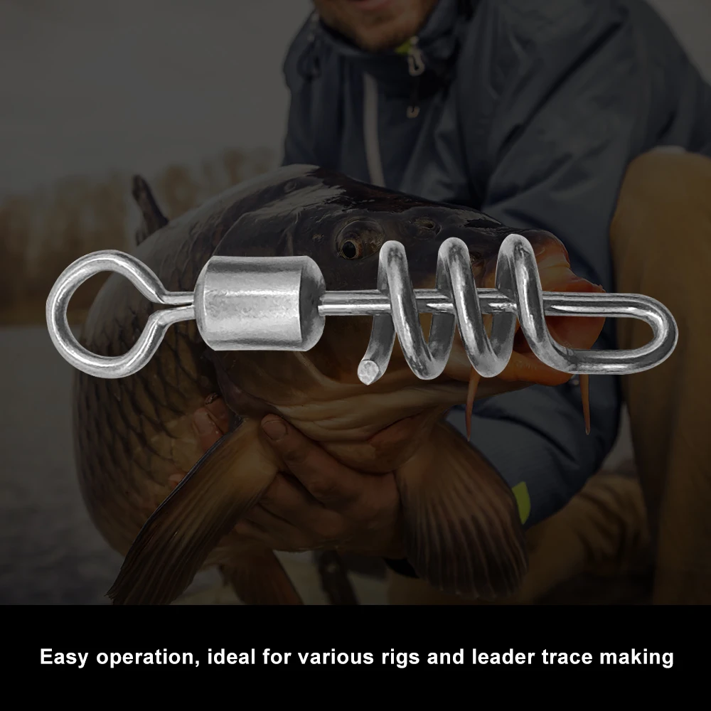 KESFISHING-conector giratorio de rodamiento de 50 piezas, accesorios de pesca, aparejos de acero inoxidable - imagen 4