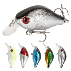 Señuelo de Pesca flotante, anzuelos Crankbaits Isca Artificial, cebo duro Swimbait, aparejos de plástico, 8g, 5,5 cm, 1 ud.