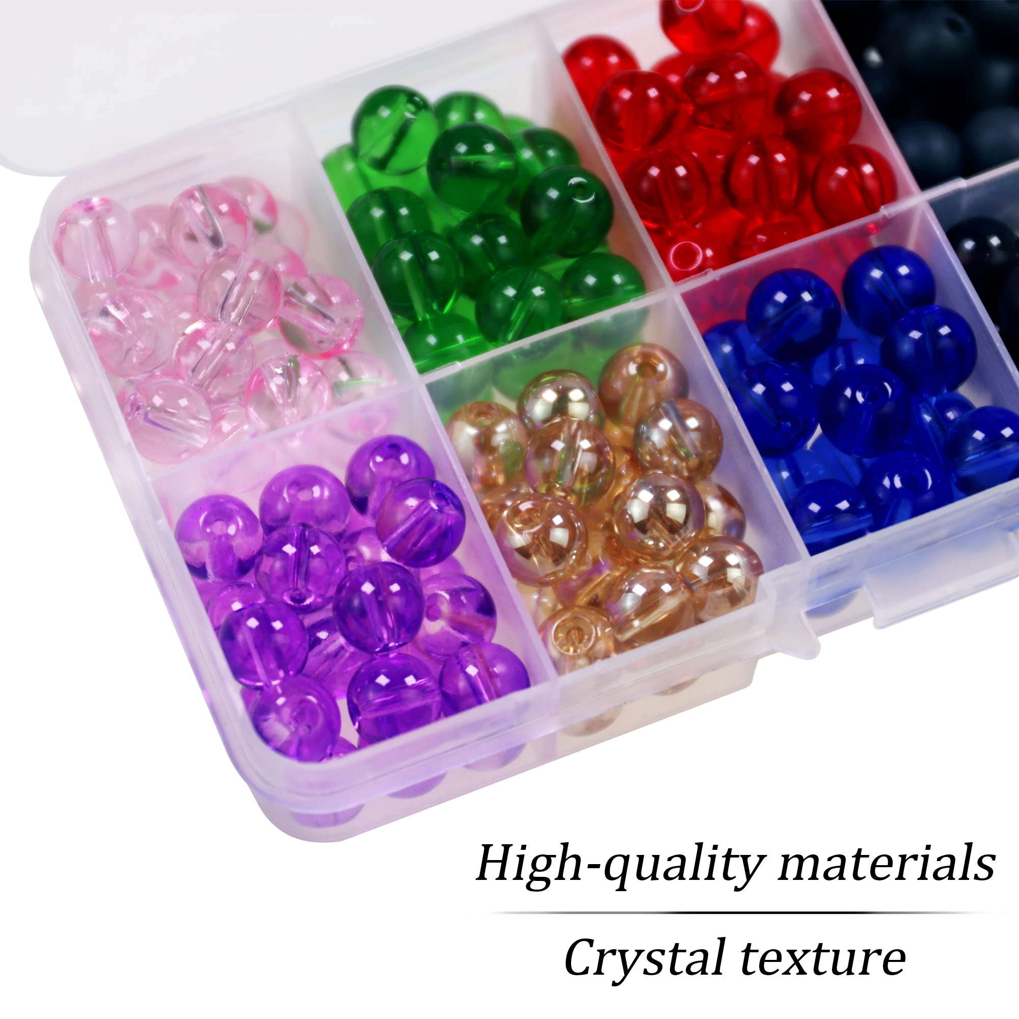 THKFISH 200 uds/500 Uds cuentas de pesca 6mm 8mm cuentas espaciales deslizantes coloridas Carolina Rigs Taxes accesorios de aparejo para pesca de lubina - imagen 4