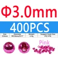 400PCS 3.0mm Pink