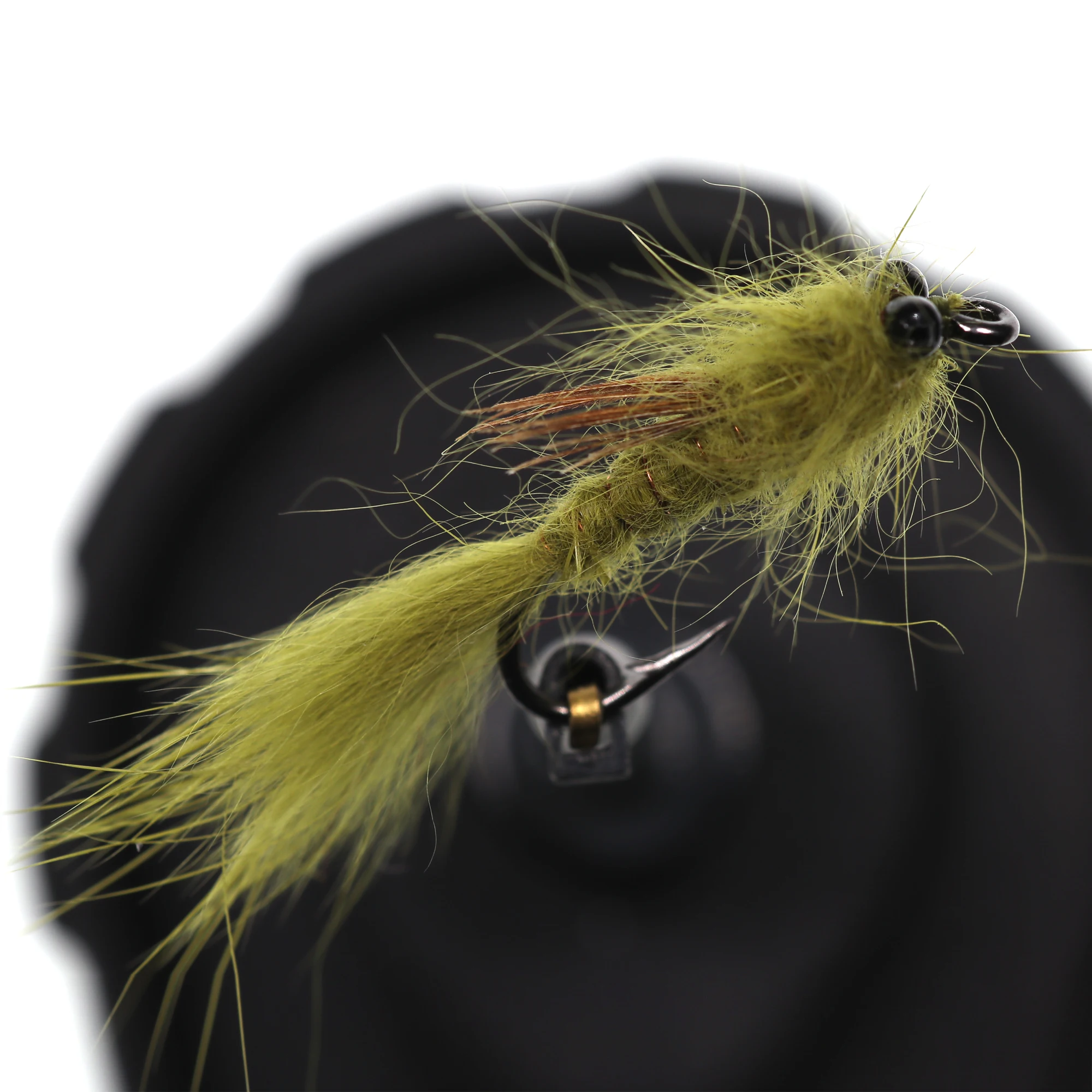 Bimoo 4PCS Oliva Libélula Realistic Tamaño Ninfa # 10 Streamer damselfly para trucha carpa aparejos de pesca con mosca cebo señuelos - imagen 4