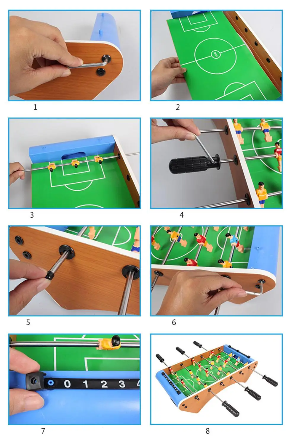 Juego de Arcade de mesa de fútbol para niños y adultos, Mini juguete interactivo de 50x59cm, para divertirse en la oficina y en casa, nuevo - imagen 5
