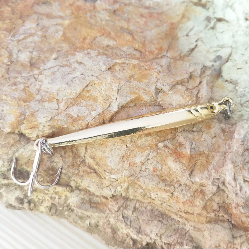 POETRYYI-señuelo de pesca de plomo, plantilla de Metal de 6cm y 5,5g con ganchos de Nepal, 5 colores, cebo duro Artificial - imagen 3