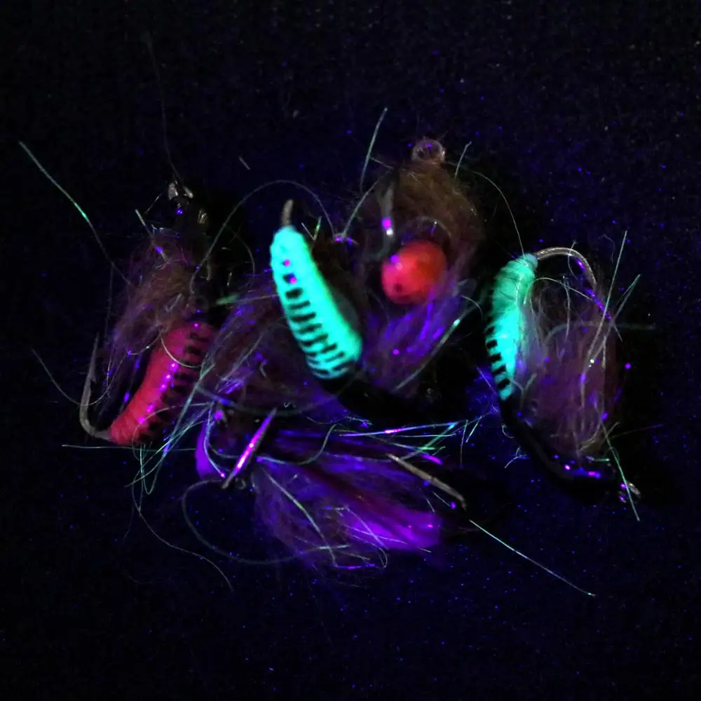 ICERIO señuelo de pesca con mosca de trucha Caddis Pupae, ninfas, Chrysalis, 6 piezas - imagen 3